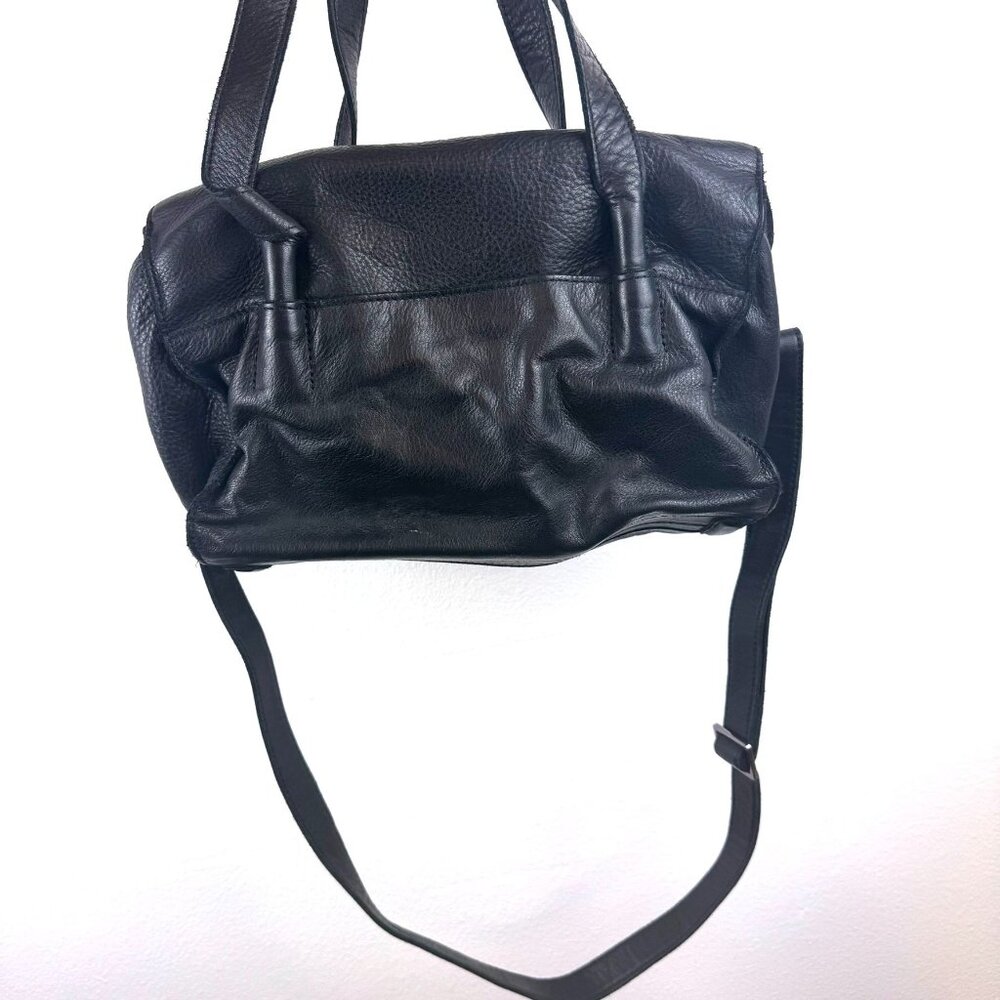 Hammitt Shawn Black Leather Bag with Gunmetal Finnish - Picture 6 of 8